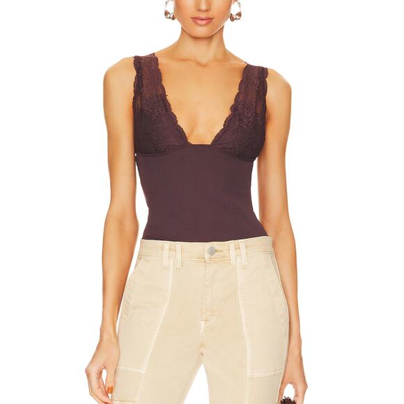 NWT Free People Intimately‎ Power Play Cami, Revolve, Bittersweet Brown, Sz S - Picture 1 of 8